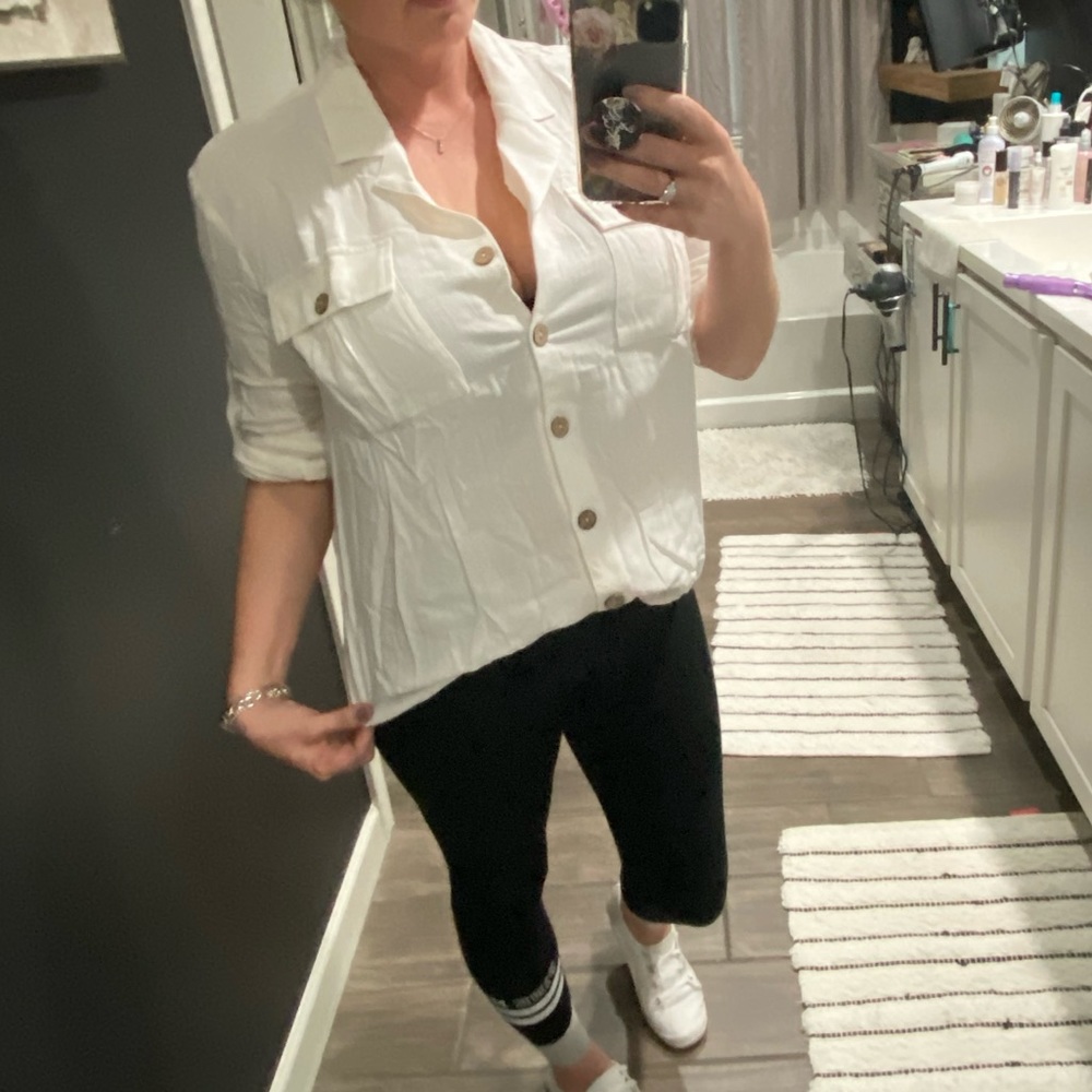 White button up